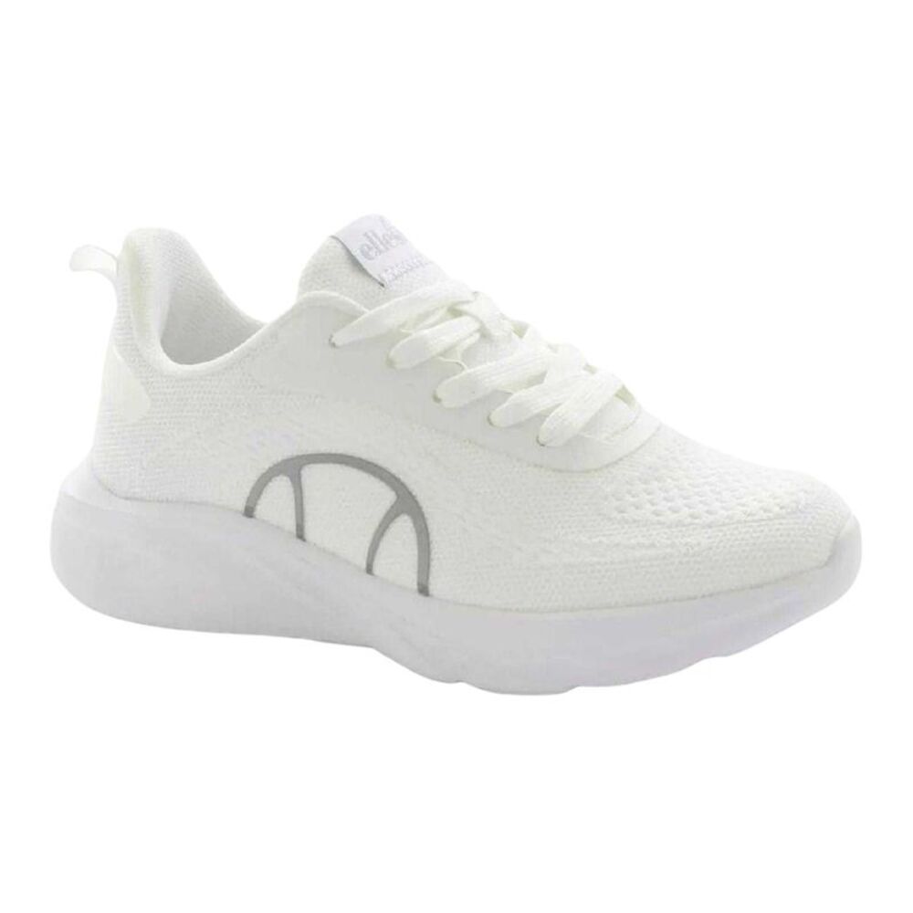 Ellesse Womens/Ladies Como Logo Low Cut Sneakers / White/Silver
